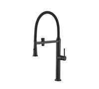 Rubinetto da cucina a 3 vie Rubinetto nero Pull Down Rubinetto girevole a 360 ° Rubinetto per lavello in ottone Design moderno Miscelatore da cucina ad alto flusso Uscita acqua