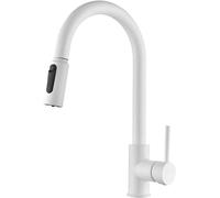Rubinetto da cucina a 3 vie spazzolato nero 2 modalità miscelatore rubinetto estensibile girevole per filtro dell'acqua Design a leva singola accessorio per lavello da cucina moderno funzionalità 3 in