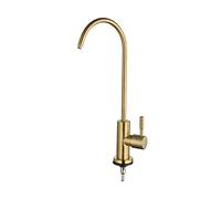 Rubinetto da cucina a collo di cigno rubinetto per acqua potabile ad osmosi inversa rubinetto filtro per lavello freddo finitura oro (colore: oro B) perfetto per uso domestico e cucina
