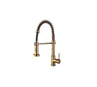 Rubinetto Da Cucina A Molla Estraibile Miscelatore For Lavello Da Cucina Rotante A 360 Gradi Miscelatore For Ugello Spruzzatore A Getto Miscelatore For Acqua Calda Fredda Gru In Ottone Installazione f