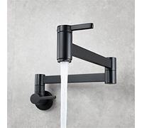 Rubinetto da cucina a parete, rubinetto a piede pieghevole a muro a parete, set di colpi di rubinetto per colpetti di colpa per pentola a pentola contemporanea tocche da cucina a freddo rotabili