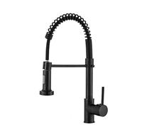 Rubinetto da cucina a rotazione a 360 ° con spruzzatore a discesa, mixer a foro singolo Tocca per lavello, modalità di acqua calda e fredda, finitura cromata, design moderno, facile installazione LWX