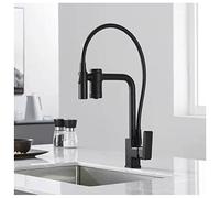 Rubinetto da cucina ad arco alto a 3 vie con filtro Pull Down Rubinetto per acqua potabile 3 in 1 Miscelatore per acqua fredda e calda ad osmosi inversa Rubinetto per lavello da cucina