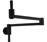Rubinetto da cucina ad arco alto in ottone rubinetto dell'acqua fredda flessibile Pull Down Design doppio snodo braccio oscillante risparmio di spazio ideale per uso domestico e ristorante