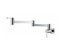 Rubinetto da Cucina, Arrival Matte Black Wall Mount Pot Filler Kitchen Faucet Single Cold Tap Spazzolato Oro/Cromo/Nichel (Cromo)