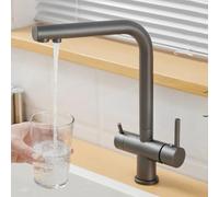 Rubinetto da cucina bianco con osmosi inversa doppia uscita miscelatore rubinetto per acqua fredda e calda lavello cucina rubinetto con sistema di osmosi design moderno Grifo Cocina.