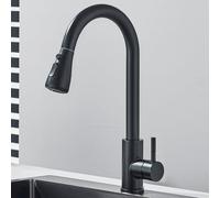Rubinetto da cucina bianco girevole a 360° a 2 vie, miscelatore monocomando, rubinetto per acqua fredda, per cucina, design elegante e facile installazione