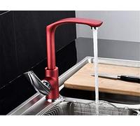 Rubinetto da Cucina colorato Miscelatore per lavabo da Piano Rubinetti Corti Rubinetto per lavabo Contemporaneo in Rame con aeratore Miscelatore Rotante Caldo e Freddo Girevole a 360°,Cromo