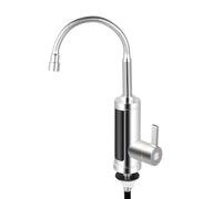 Rubinetto da cucina con acqua calda in acciaio inox, rubinetto elettrico istantaneo, con display a LED, rubinetto da 220 V, acqua calda a 15 - 50 °C [classe energetica A]