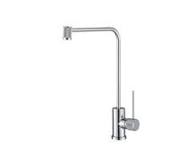 Rubinetto da cucina con maniglia singola oro e nero, rubinetto girevole per acqua potabile, elegante miscelatore per lavello dal design moderno, perfetto per uso domestico e ristorante