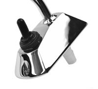 Rubinetto da cucina da 12 V CC con interruttore integrato e beccuccio oscillante in acciaio inox per applicazioni caravan barca camper