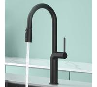 Rubinetto da cucina estraibile a 360° con controllo touch, finitura cromata, maniglia in ottone, miscelatore moderno per lavello per uso domestico e commerciale, facile da installare, design a