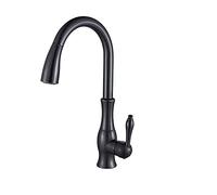 Rubinetto da cucina estraibile Rubinetto miscelatore montato a ponte con modalità acqua calda e fredda Spray regolabile Facile installazione Finitura cromata per cucine moderne
