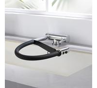 Rubinetto da cucina estraibile salvaspazio - Rubinetto miscelatore flessibile cromato retrattile e pieghevole per cucine moderne ideale per piccoli spazi e facile da usare