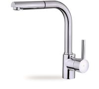 Rubinetto da cucina estraibile Teka ARK 938, cromo, monocomando, tipo L, 360°