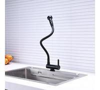 Rubinetto da Cucina Flessibile Rubinetto da Cucina Pieghevole Nero con beccuccio Flessibile Rubinetto Pieghevole per lavello da Cucina con 3 getti tra Cui Scegliere Rubinetti per la casa