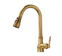 Rubinetto da Cucina Francese a Scomparsa in Rame per Acqua Calda e Fredda 3 Vintage per lavello e aggiornamento Elegante della Cucina