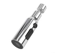 Rubinetto da cucina girevole a 360° con flusso d'acqua regolabile a 3 funzioni, struttura in ABS, prolunga per rubinetto girevole a 360 gradi per kit standard (argento)