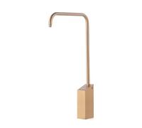 Rubinetto da cucina girevole a 360° con maniglia singola e pulsante oro spazzolato ad osmosi inversa filtro dell'acqua rubinetto per lavello Design elegante e funzionale