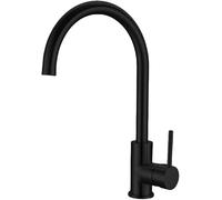 Rubinetto da cucina girevole a 360° in ottone con maniglia singola rubinetto miscelatore per acqua fredda con beccuccio durevole elegante facile da installare perfetto per cucine moderne