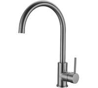 Rubinetto da cucina girevole a 360° in ottone, maniglia singola, miscelatore per acqua fredda, durevole ed elegante, per cucine moderne, facile installazione (6204 pezzi)