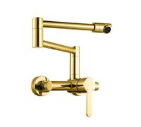 Rubinetto da cucina girevole a 360°, miscelatore pieghevole per lavello per acqua calda e fredda, ideale per riempire pentole, design salvaspazio, durevole ed elegante.
