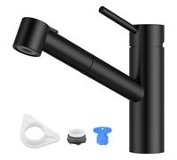 Rubinetto da cucina girevole a 360° - Rubinetto da cucina allungabile con bocca alta curva, 2 tipi di getto - Miscelatore ad alta pressione con attacco magnetico - Miscelatore in zinco…