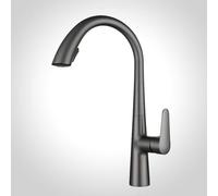 Rubinetto da cucina, girevole a 360°, rubinetto miscelatore a spruzzo, design a collo di cigno, rubinetto moderno per lavandino, miscelatore flessibile ed elegante per casa e bagno