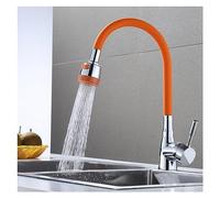 Rubinetto da cucina girevole flessibile, rubinetto colorato monoforo con 2 modalità di spruzzo, solo acqua fredda, facile da installare, design elegante per cucine moderne