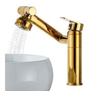 Rubinetto da cucina girevole in metallo con 2 modalità filtro aeratore resistente alla temperatura Rubinetto domestico a risparmio idrico per lavello Flusso d'acqua durevole ed efficiente