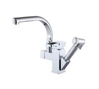 Rubinetto da cucina girevole in rame monocomando miscelatore per lavello design ad arco alto durevole ed elegante cucina moderna robot essenziale 6 modello perfetto per uso domestico e commerciale