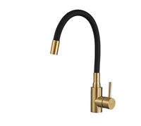 Rubinetto da cucina in acciaio inossidabile, miscelatore for acqua calda e fredda, tubo flessibile colorato, gru Torneira(A1114GN-T1,G9/16)