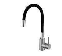 Rubinetto da cucina in acciaio inossidabile, miscelatore for acqua calda e fredda, tubo flessibile colorato, gru Torneira(A1114N-T1,G3/8)