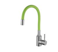 Rubinetto da cucina in acciaio inossidabile, miscelatore for acqua calda e fredda, tubo flessibile colorato, gru Torneira(A1114N-T8,G3/8)