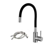 Rubinetto da cucina in acciaio inossidabile, rubinetto lavello da cucina Miscelatore lavello acqua calda fredda, gru colorata for rubinetto per lavelli per roulotte e case(A1114N-T1)