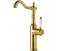 Rubinetto da cucina in ottone antico girevole a 360 ° miscelatore monocomando elegante oro e nero moderno arredamento per la casa elegante rubinetto da cucina per la massima funzionalità
