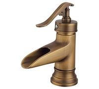Rubinetto da cucina in ottone vintage, mixer per lavandino a foro singolo retrò, tappo di bacini da bagno in bronzo verde antico, elegante spültischarmatur per case moderne, A370 Beauty Comes
