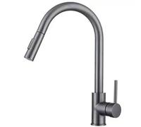 Rubinetto da cucina intelligente con controllo touch in acciaio inox Pull Down spruzzatore Grifos Mezcladores de Cocina Touch Sensitive Sink Mixer Finitura grigia