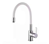 Rubinetto da cucina miscelatore acqua calda e fredda, ottone cromato | Rubinetto miscelatore da cucina girevole per acqua calda e fredda, struttura in ottone resistente per cucinare e pulire senza