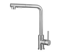 Rubinetto da cucina moderno con girevole a 360 gradi ed esile testa di spruzzo, design a parete per un flusso d'acqua flessibile e uno spruzzo potente, ideale per uso domestico e ristorante