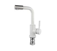 Rubinetto da cucina monocomando caldo e freddo, elegante rubinetto miscelatore bianco per lavello, design moderno, robot da cucina per un buon utilizzo, facile installazione, risparmio idrico