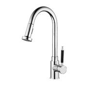 Rubinetto da cucina multifunzionale caldo e freddo, rubinetto telescopico estraibile, miscelatore verticale, design unico del cassetto, miscelatore dell'acqua moderno per lavello da cucina