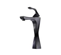Rubinetto da cucina nera con mixer di bacino, rubinetto dell'acqua calda/fredda, moderno rubinetto del lavandino, design resistente ed elegante per uso domestico e commerciale LWX