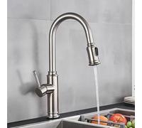 Rubinetto da cucina nero opaco tira fuori modelli ad acqua doppia cucina tocca 360 rotazione colpixer caldo toccata, nichel spazzolato a Beauty Comes