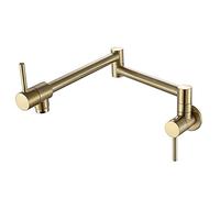 Rubinetto da cucina pieghevole a doppio snodo girevole singolo rubinetto per acqua fredda e design elegante per un facile utilizzo, ideale per cucine moderne soluzione salvaspazio