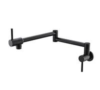 Rubinetto da cucina pieghevole espandibile a doppio giunto girevole braccio singolo rubinetto acqua fredda per un facile utilizzo Design salvaspazio perfetto per case moderne e camper