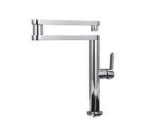 Rubinetto da cucina Pieghevole Pot Filler Tap Deck Mounted Sink Faucet Caldo e Freddo Ottone Ruota Beccuccio Pieghevole