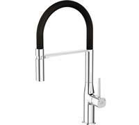 Laveo Pola rubinetto da cucina verticale cromo-nero BAP778D