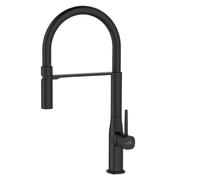 Laveo Pola rubinetto da cucina verticale nero BAPB78D