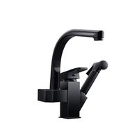 Rubinetto da cucina Pull Down Spruzzatore multifunzione ad alta pressione Dual Mode Miscelatore per acqua calda e fredda Facile da pulire Rubinetto per lavello per aggiornamenti della cucina senza